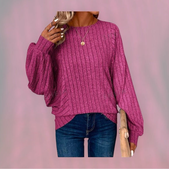 Tops - NWT Ribbed Sweatshirt size Large